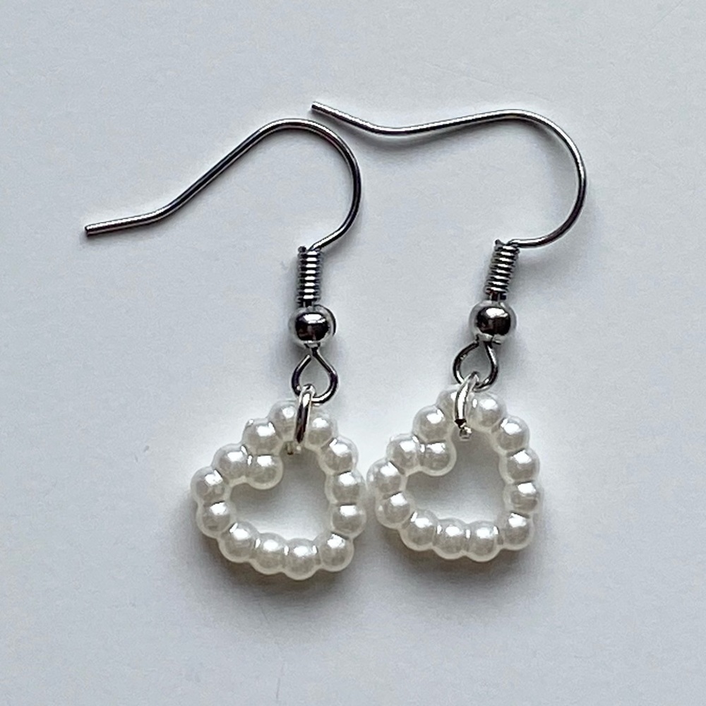 ❣︎ Pearly heart earings ❣︎